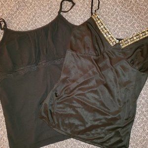Black camisole bundle (2) size Large